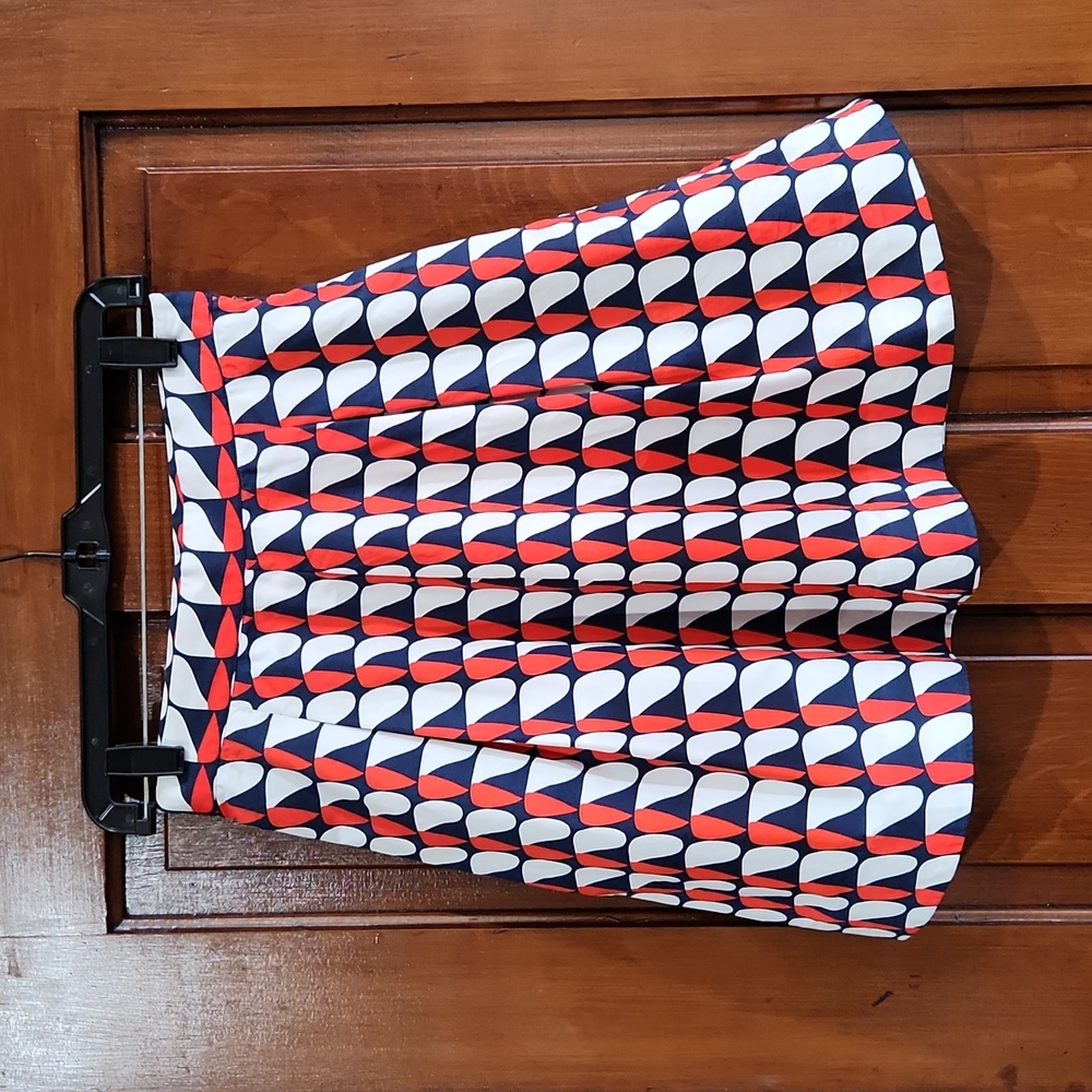 Beautiful red, white, and navy skirt